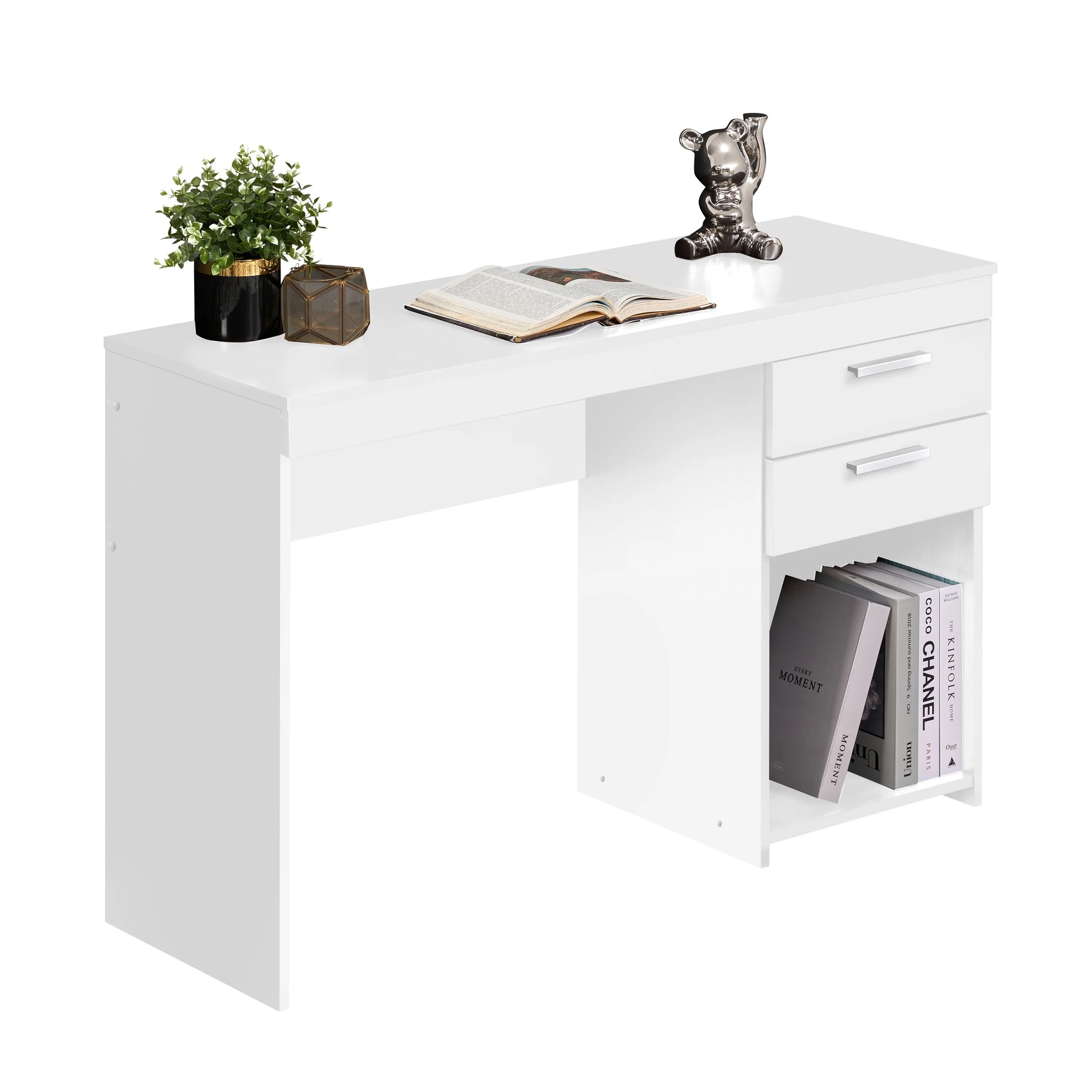 Techni Mobili Home Office Computer Desk with Storage, Espresso
