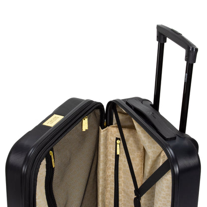 BADGLEY MISCHKA Diamond 3 Piece Expandable Luggage Set (Black)