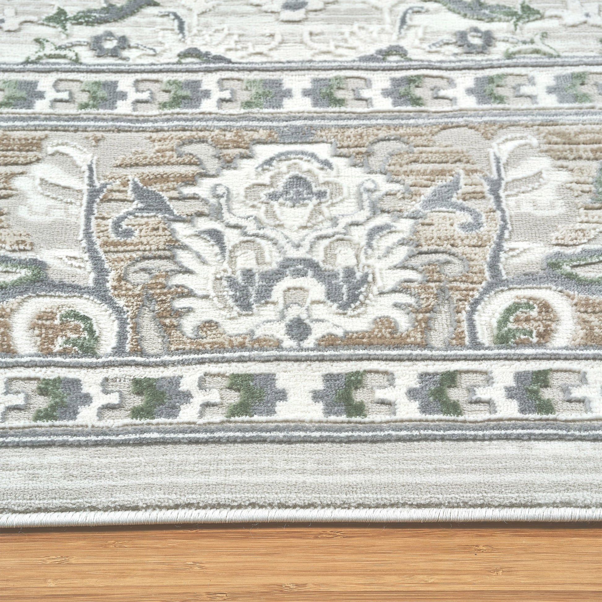 Sasha Area Rug, Adryan Beige Green, 8'8' x 13'