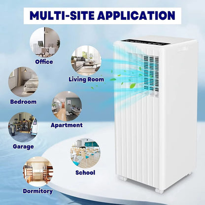 EastVita Portable Air Conditioner 8000 BTU, Air Conditioners for Room up to 350 sq.ft.(15x20 ft2), Compact Indoor AC Unit, Window Installation Kit & Remote Control for Home Office White