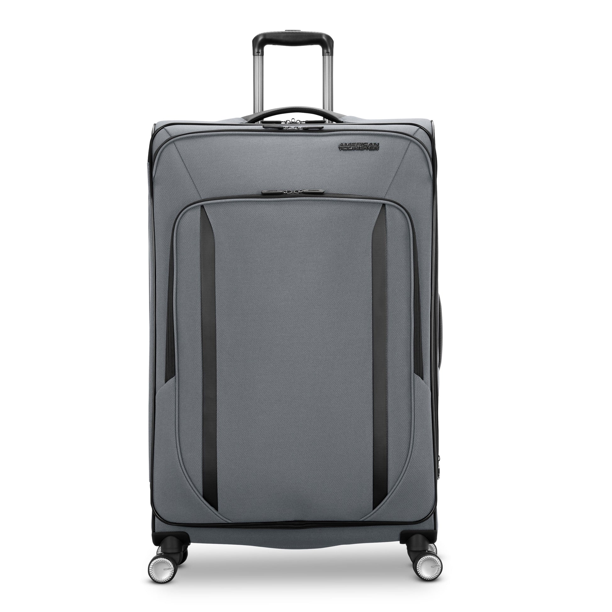 American Tourister Dash XLT Softside Carry On Luggage with Spinner Wheels Single Piece - Black
