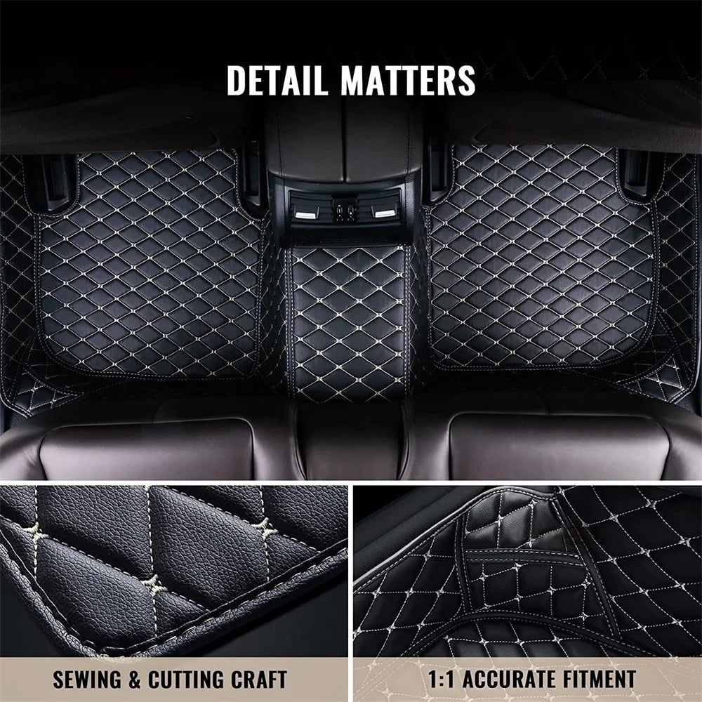 QUUFAA Car Floor Mats Custom For Tesla Model 3 2019-2024 Floor Liner Floor Mats car carpets Auto Mats Car rugs
