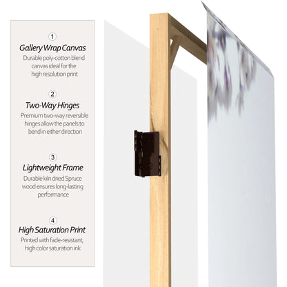 Oriental Furniture 6 ft. Tall Cherry Blossoms Room Divider - 4 Panel