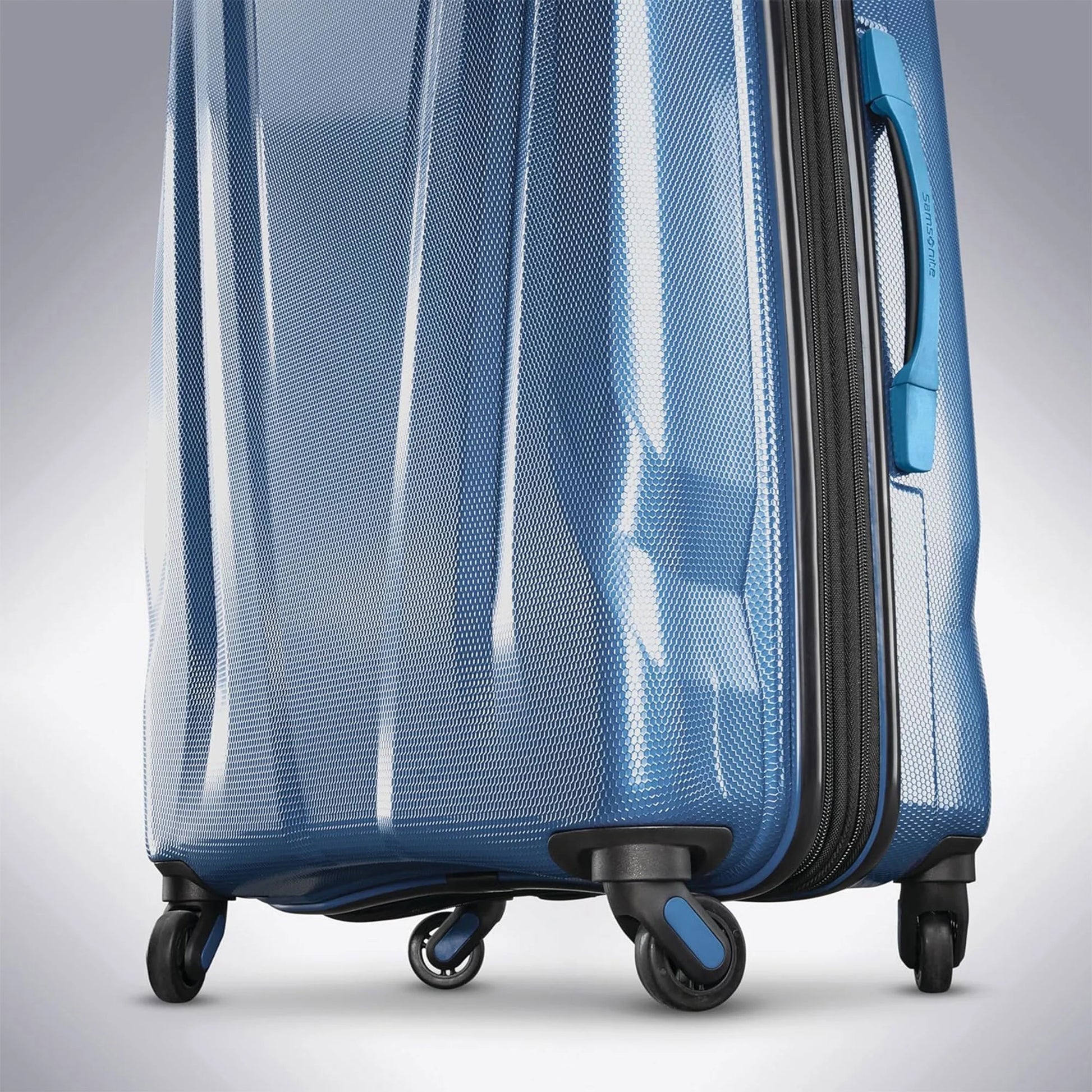 Pre-Owned Samsonite DLX Spinner 3pc Carry-On, Medium & Large Luggage Set, Lagoon