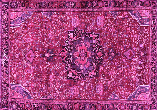 Ahgly Company Indoor Rectangle Persian Pink Traditional Area Rugs, 8' x 10'