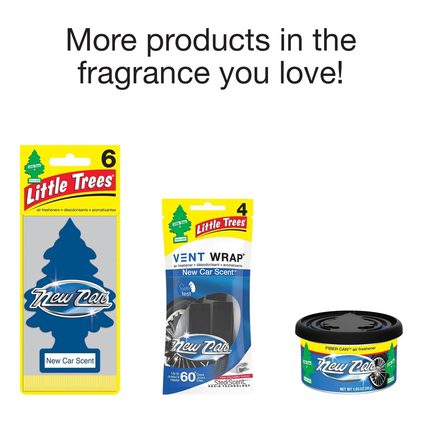 Little Trees Air Freshener New Car Scent Fragrance 3-Pack