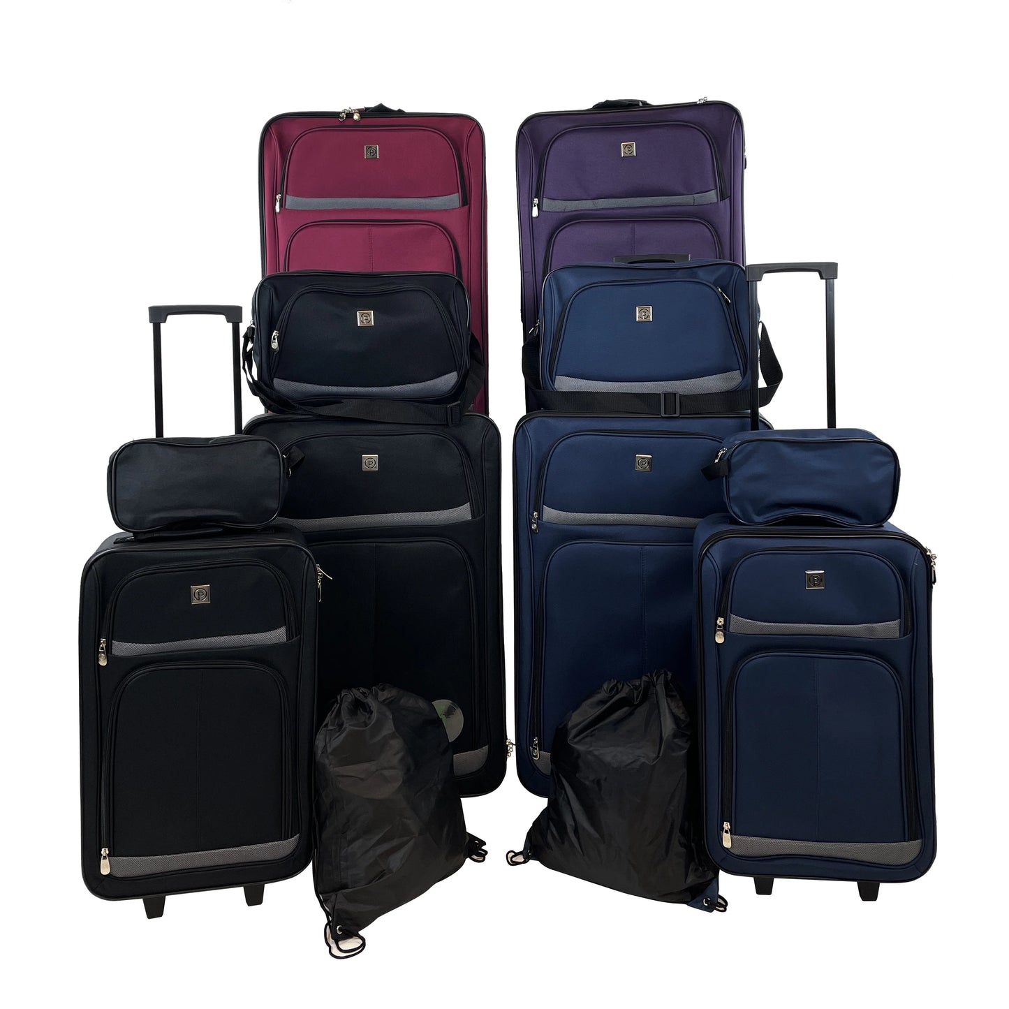 Protege 5-Piece Softside Luggage Set, Black