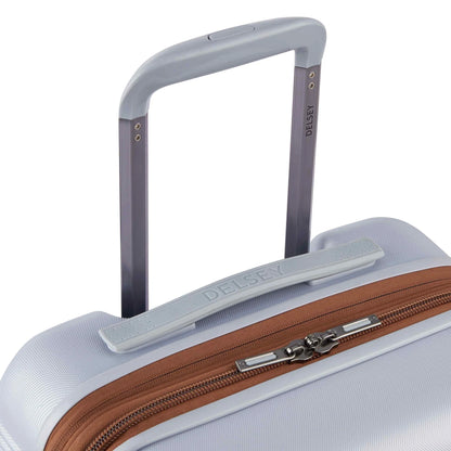 DELSEY PARIS Freestyle 24" Medium Checked Expandable Spinner Luggage, Platinum