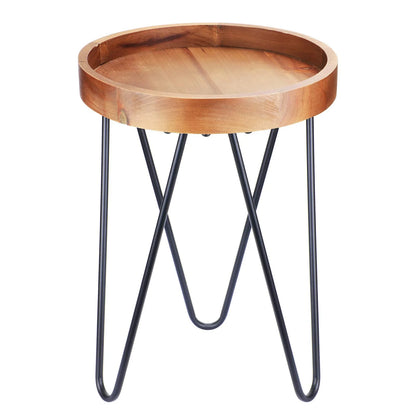 Plant Stand MUMTOP Flower Pots Holder Round End Table for Indoor Outdoor Garden & Patio