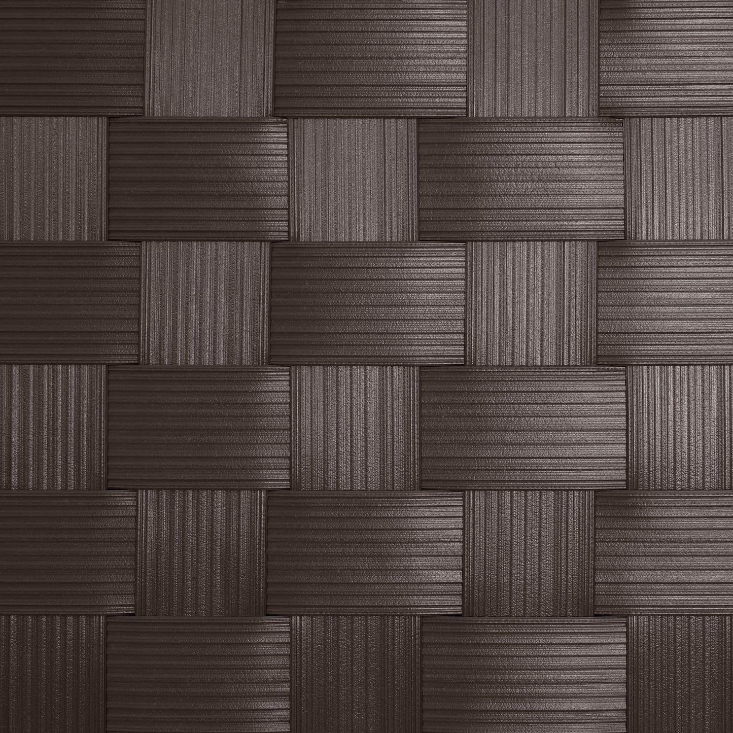 Red Lantern 6 ft. Tall Woven Fiber Outdoor All Weather Room Divider - 3 Panel - Dark Brown