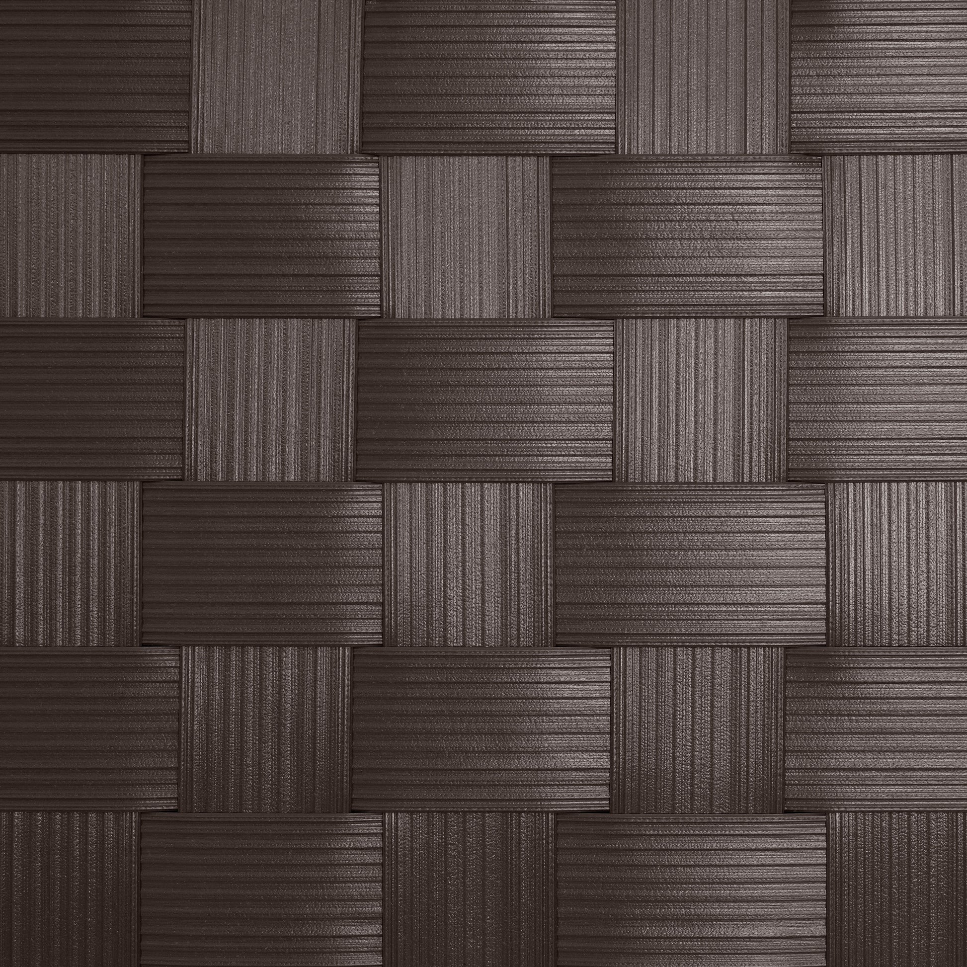 Red Lantern 6 ft. Tall Woven Fiber Outdoor All Weather Room Divider - 3 Panel - Dark Brown