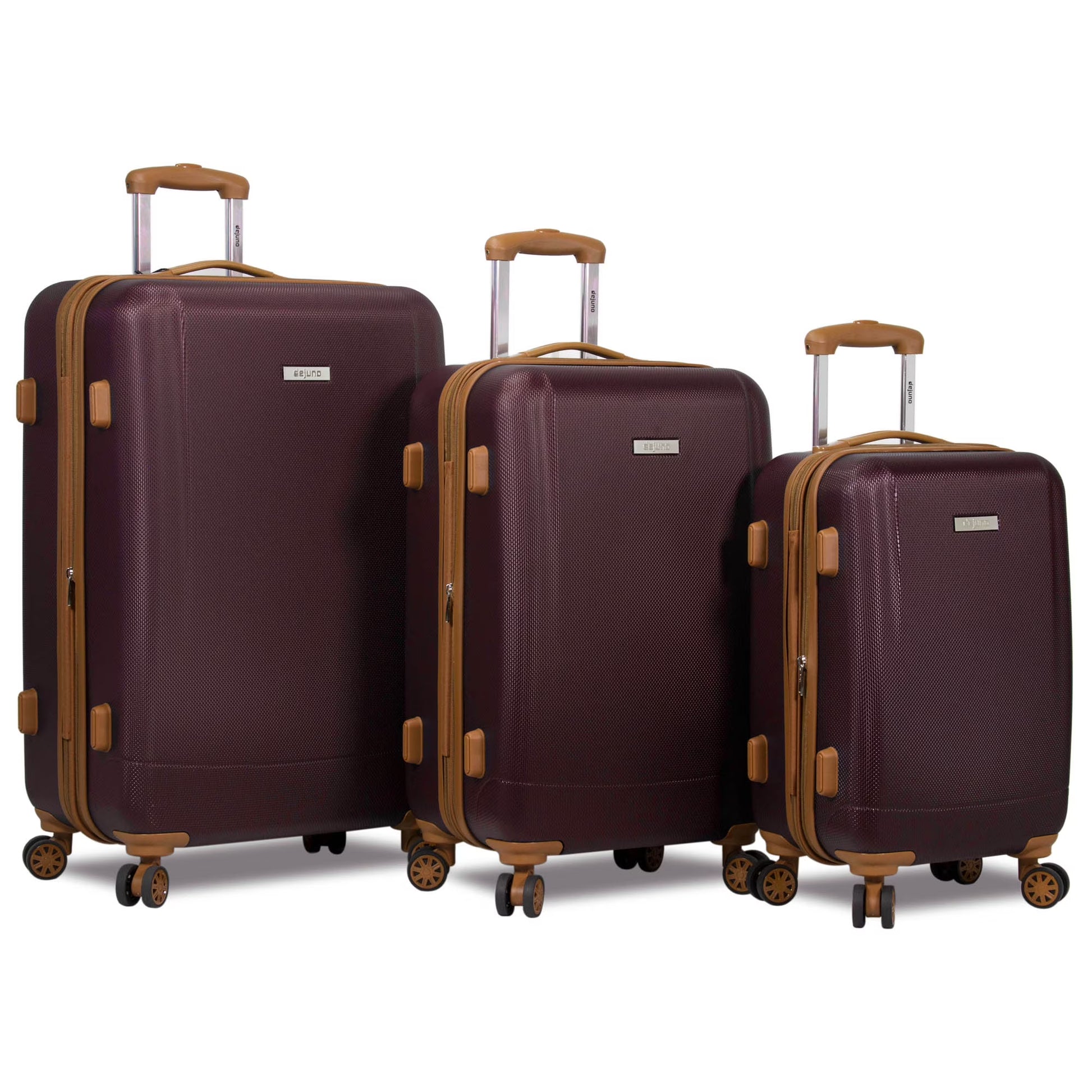 Dejuno Legion New Generation 3-pc Hardside Spinner TSA Combination Lock Luggage Set - Navy
