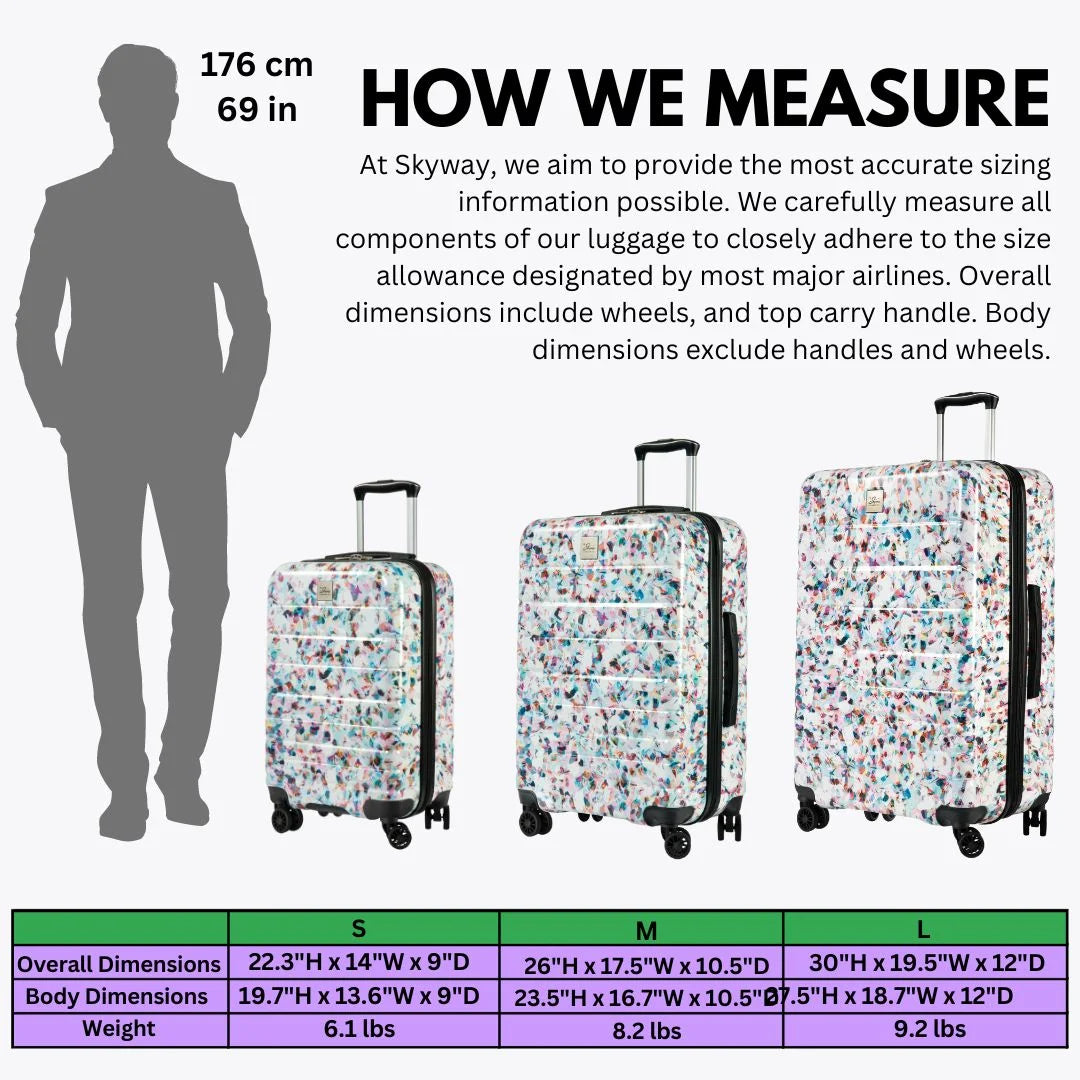 Skyway Luggage Epic 2.0 24" Hardside 8-Wheel Medium Check-In Spinner