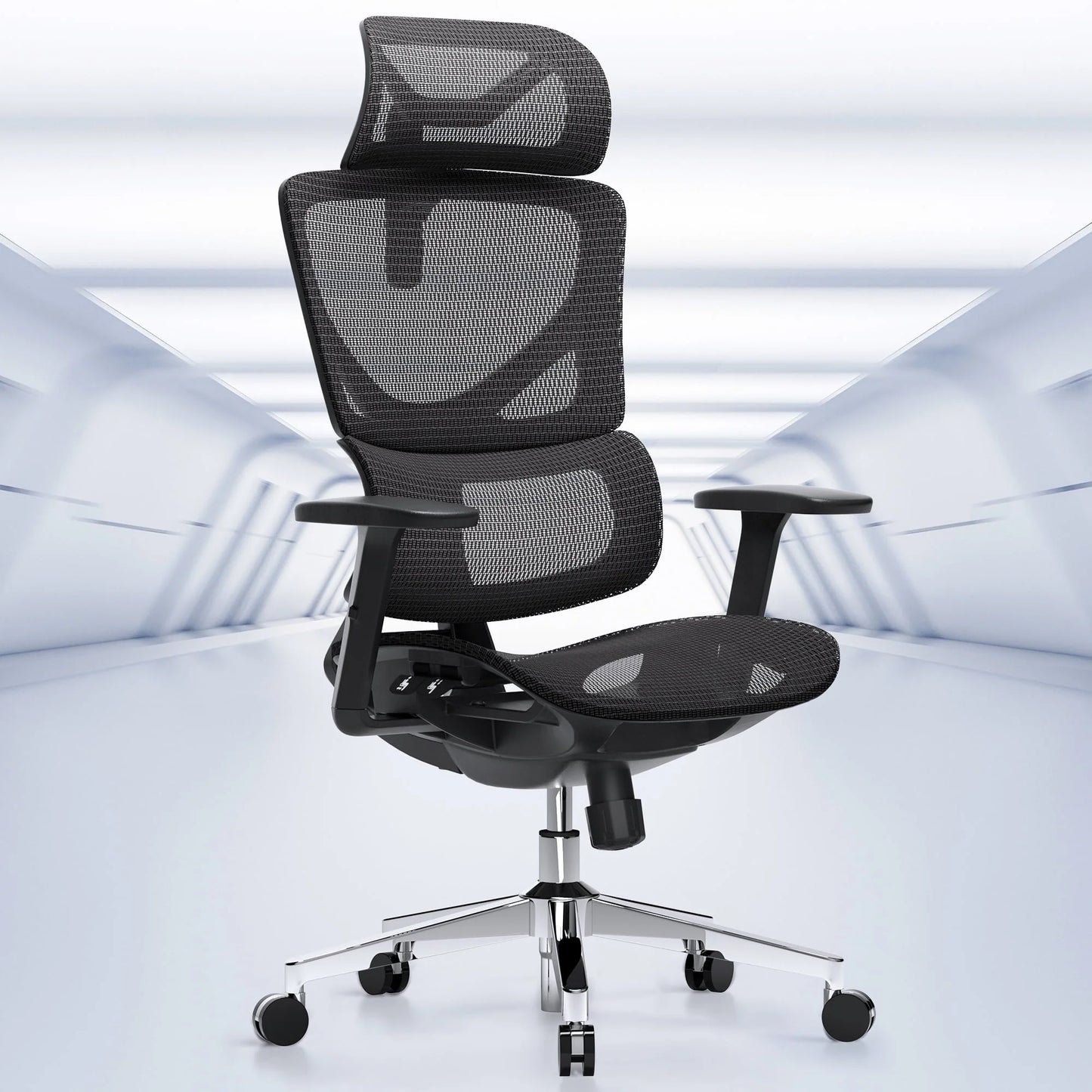 Ergonomic Mesh Home Office Chair, High Back with Lumbar Support-Seat Depth Adjustable Computer Task Chair with Wire Control, 350lb weight capacity
