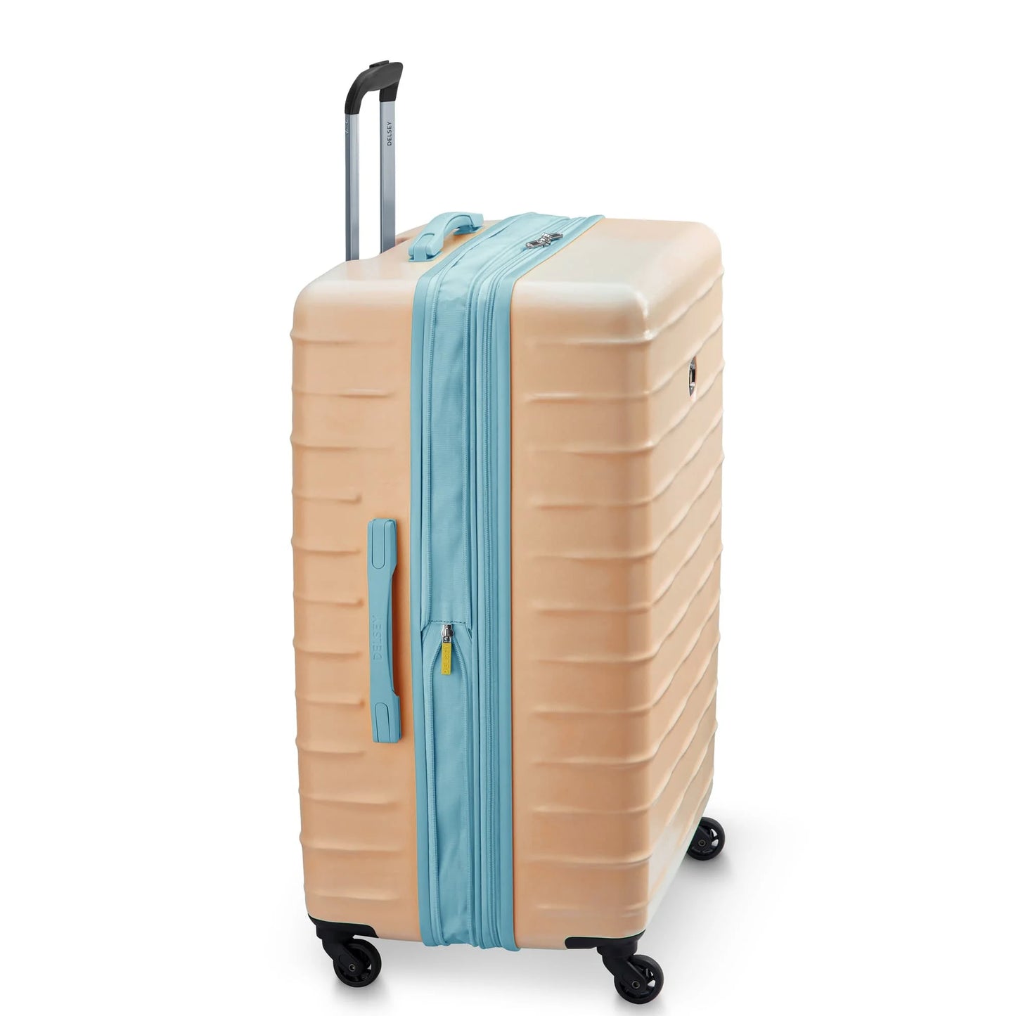 DELSEY PARIS by Claudia 28° Women's Checked Hardside Luggage, Peach