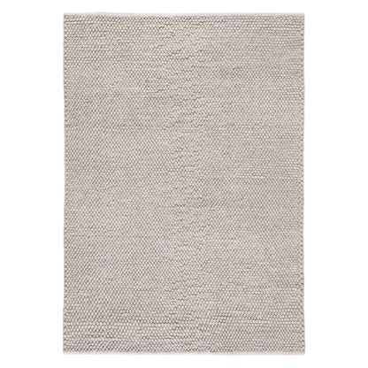 TOWN & COUNTRY TERRA Olea Bubble Texture Handcrafted 100% Wool Area Rug, Beige, 5'x7°