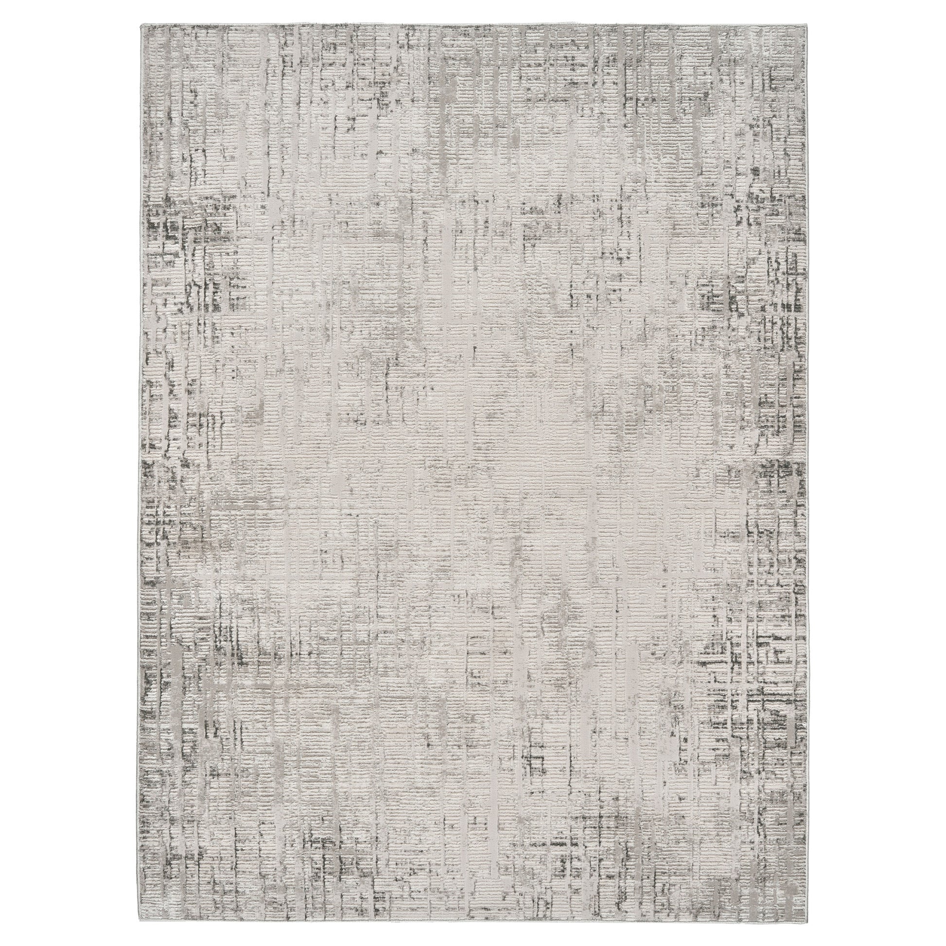 Divina Area Rug, Aloma Cream & Gray, 5’3” x 7’
