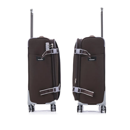 4-Piece Sage Green Softside Luggage Set with Spinner Wheels, Lightweight Expandable Suitcases (20"/24"/28"/32")