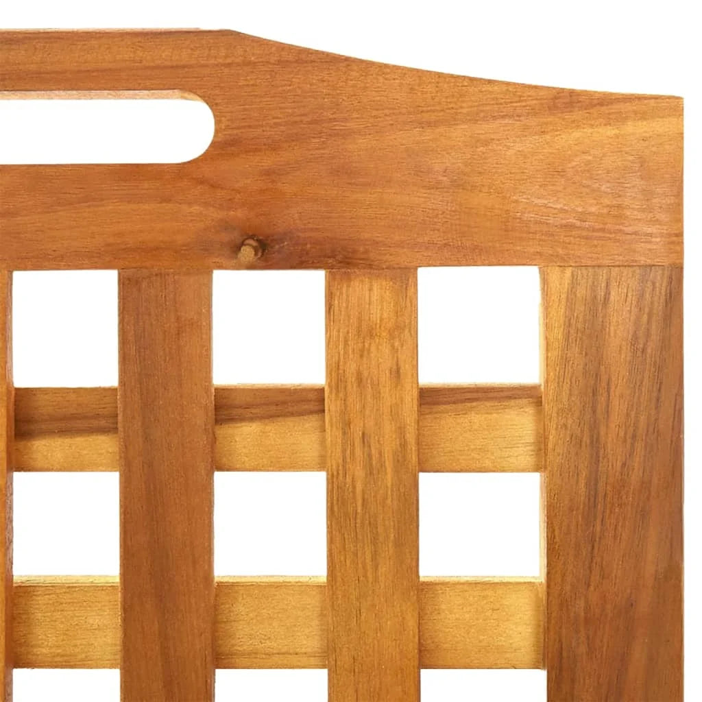 vidaXL 3 Panel Room Divider Privacy Room Divider Screen Solid Wood Acacia