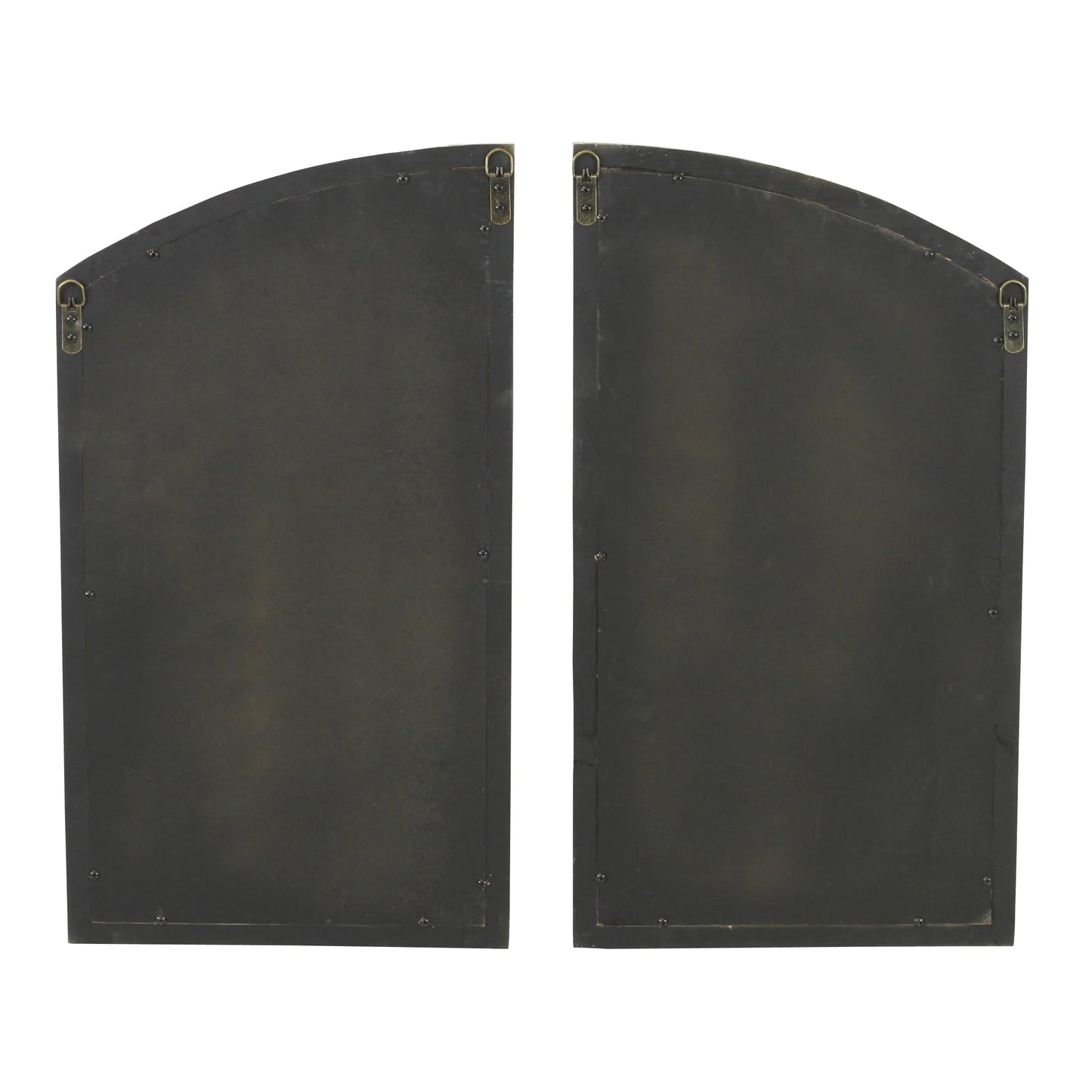 Jolene Arch Window Pane Mirrors Off-White 27" x 15" (Set of 2) by Aspire