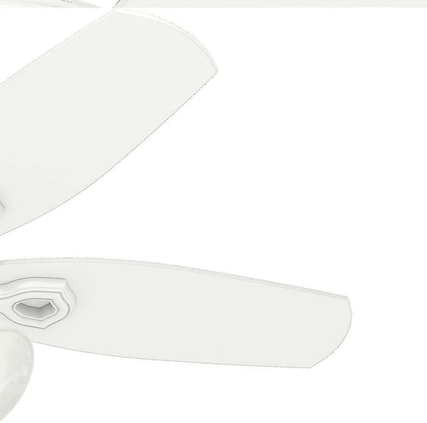 Hunter - Builder Indoor Ceiling Fan With Light, 42-inch, Snow White, Traditional-style, 3-speed WhisperWind Motor, 52105, for living rooms, bedrooms, home offices, kitchens