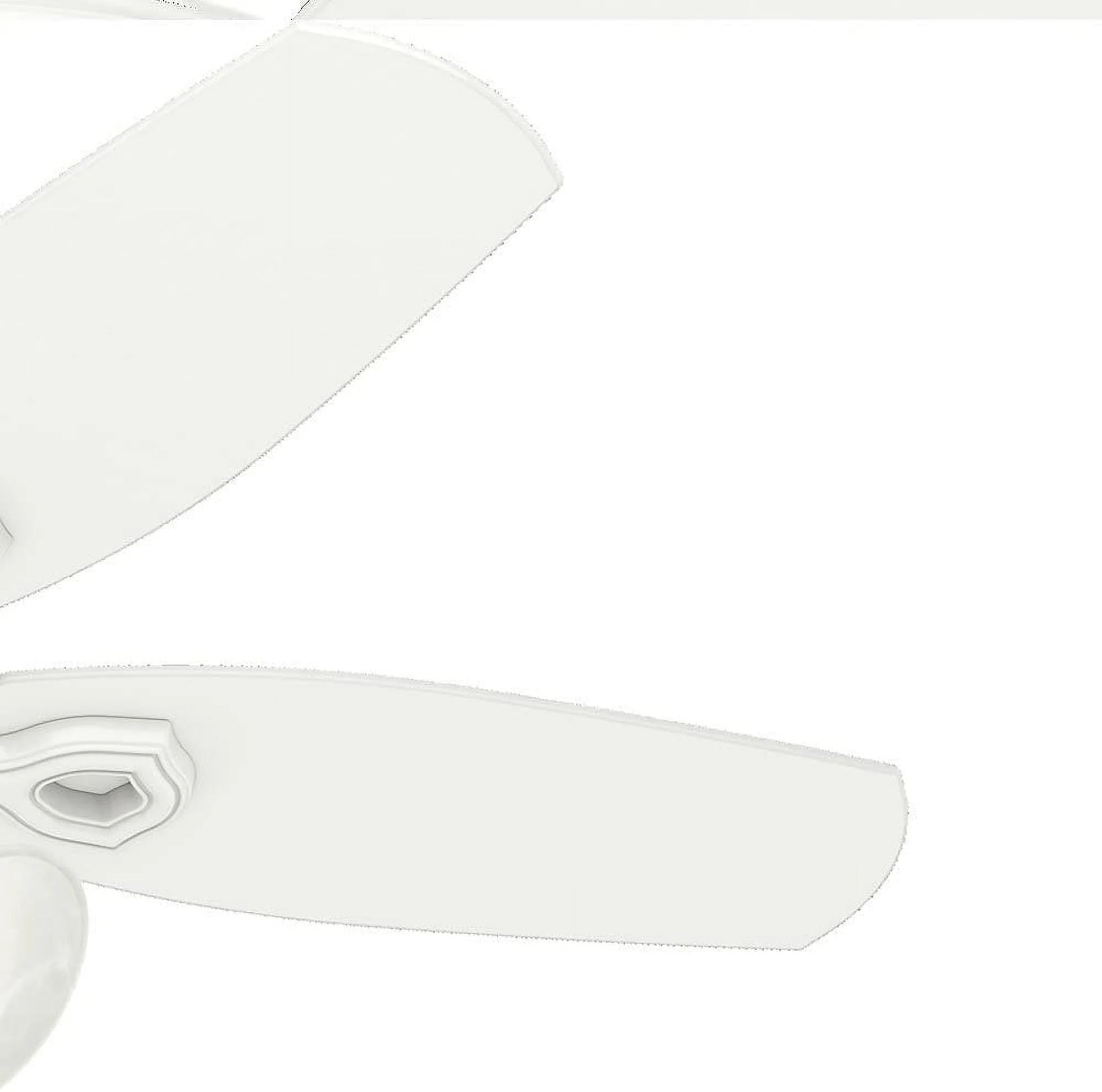 Hunter - Builder Indoor Ceiling Fan With Light, 42-inch, Snow White, Traditional-style, 3-speed WhisperWind Motor, 52105, for living rooms, bedrooms, home offices, kitchens