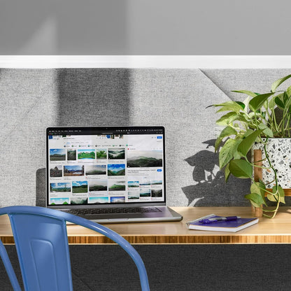 Stand Up Desk Store Tranquility Modular Wall and Sound Absorbing Room Divider | Sound Dampening Acoustic Modular Wall Panels for Office | Cubicle Noise Reduction and Partition (70'' x 48'')
