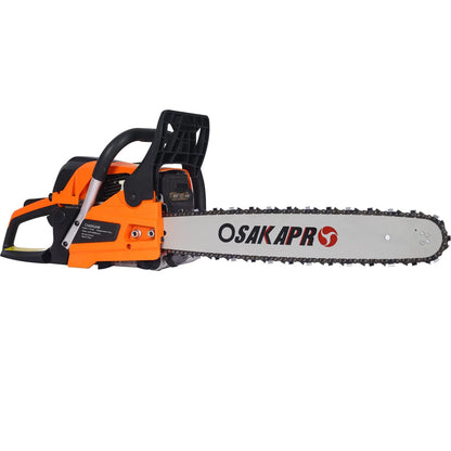 52cc 2-Cycle Gas Powered Chainwaw, 20inch Gasoline Chain Saw for Trees Wood Cutting, EPA Compliant