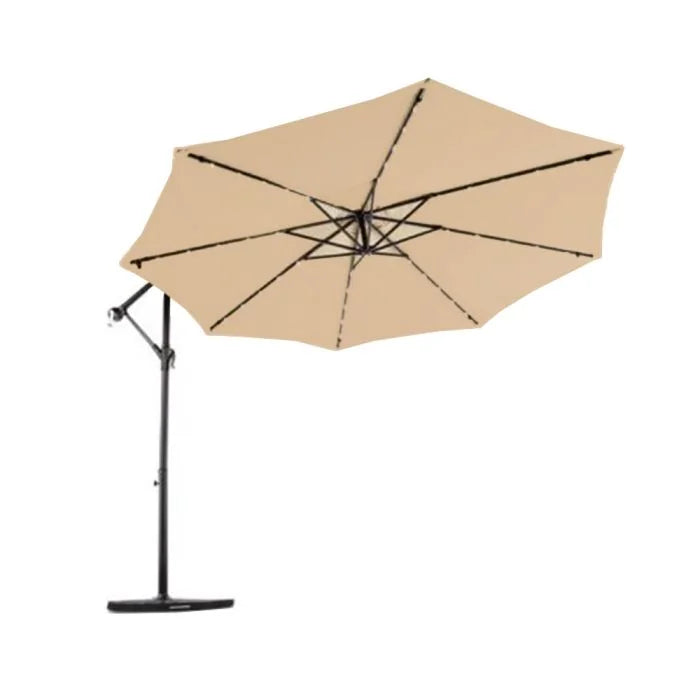 Garden Winds Custom Fit Replacement Canopy Top Cover Compatible with The Living Accents UMSCS10E04OBD 10' Offset Umbrella - Upgraded Performance Riplock 350 Fabric