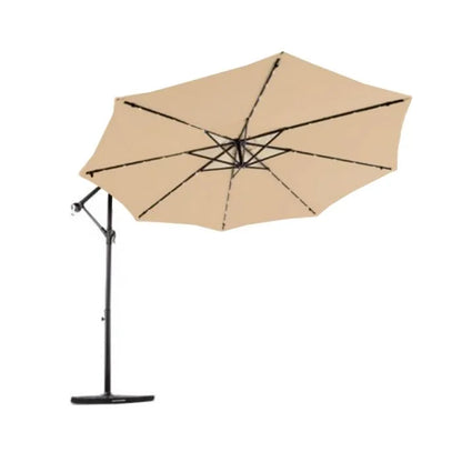 Garden Winds Custom Fit Replacement Canopy Top Cover Compatible with The Living Accents UMSCS10E04OBD 10' Offset Umbrella - Upgraded Performance Riplock 350 Fabric