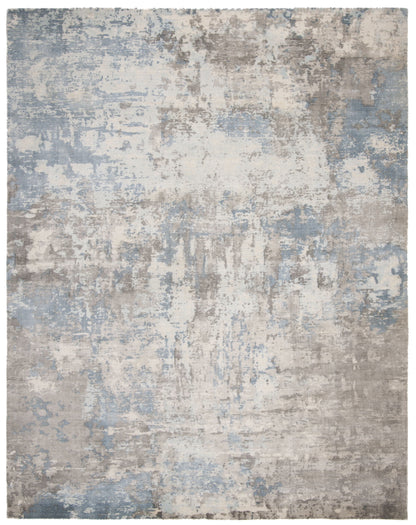 SAFAVIEH Mirage Amery Vintage Abstract Area Rug, Rust/Silver, 9' x 12'