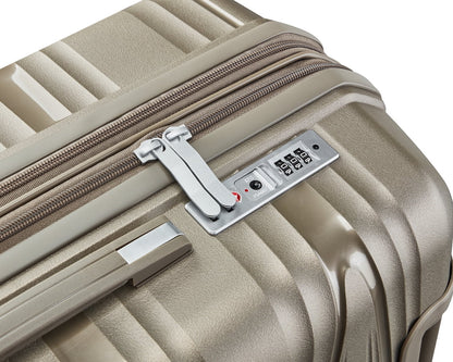 Luggage 4 Piece Sets(14/20/24/28), Hard Shell Lightweight TSA Lock Carry on Expandable Suitcase with Spinner Wheels Travel Set for Men Women, Champagne