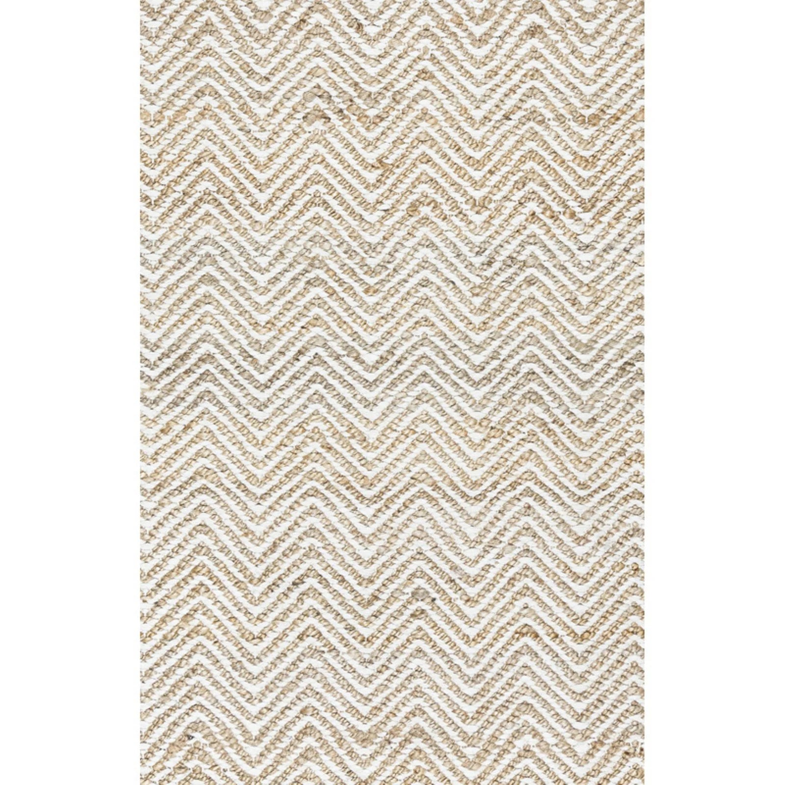 Rizzy Rugs Ellington Area Rug EG9035 Natual Chevron Striped 8' x 10' Rectangle