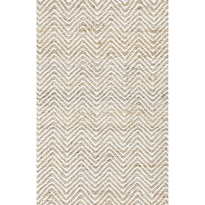 Rizzy Rugs Ellington Area Rug EG9035 Natual Chevron Striped 8' x 10' Rectangle