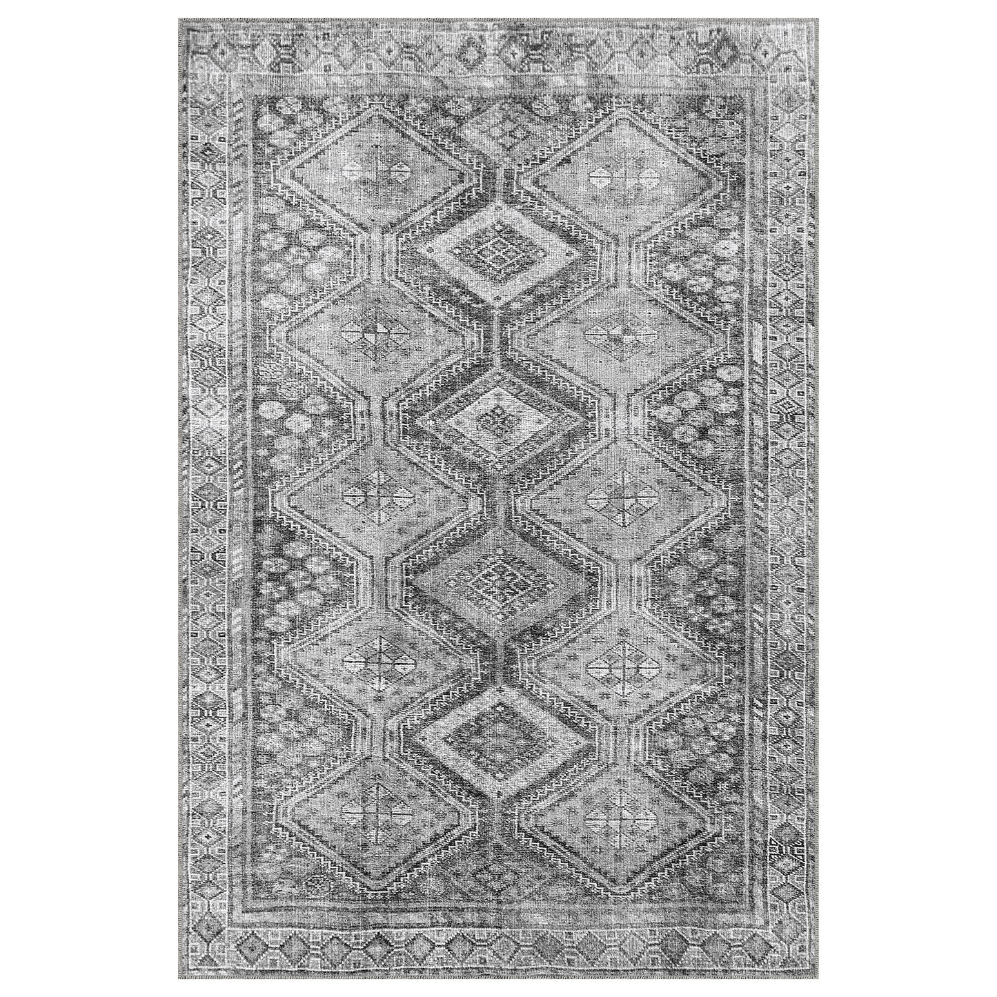 Apache Chenille Area Rug, Theodora Gray, 5' x 8'