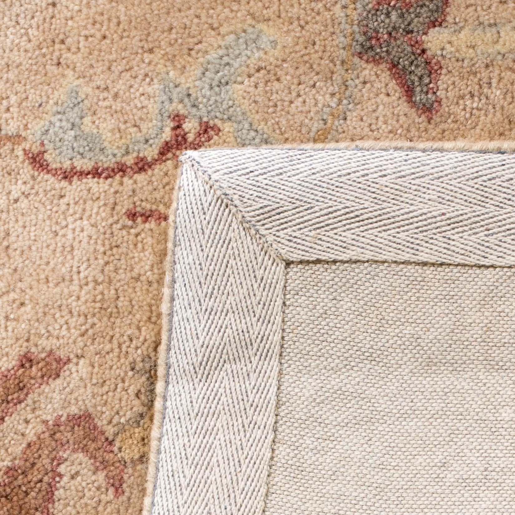 SAFAVIEH Bergama Bradford Oriental Wool Area Rug, Taupe/Ivory, 8' x 10'