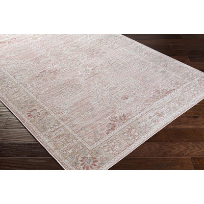 Livabliss St Tropez Vintage Medallion Area Rug,5'3" x 7',Blush