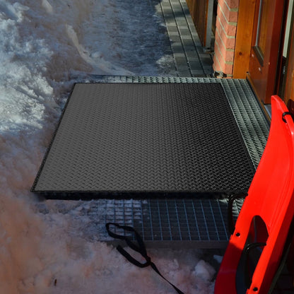 MOPHOTO Heated Snow Melting Mats, Electric Snow Melting Mats, Heated Outdoor Mats for Winter Walkways and Decks, No-Slip Snow and Ice Melt Heated Sidewalk Mat, Connectable w/Power Cord (20" x 60")