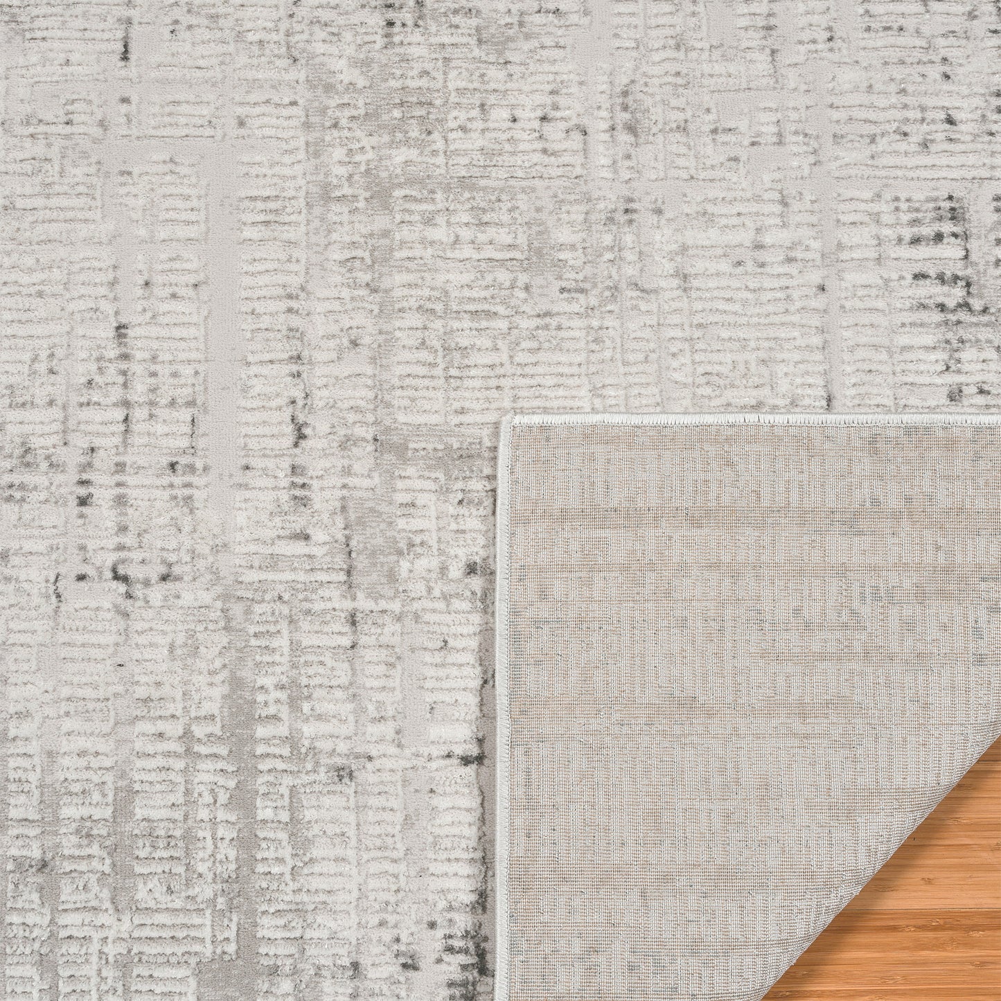 Divina Area Rug, Aloma Cream & Gray, 5’3” x 7’
