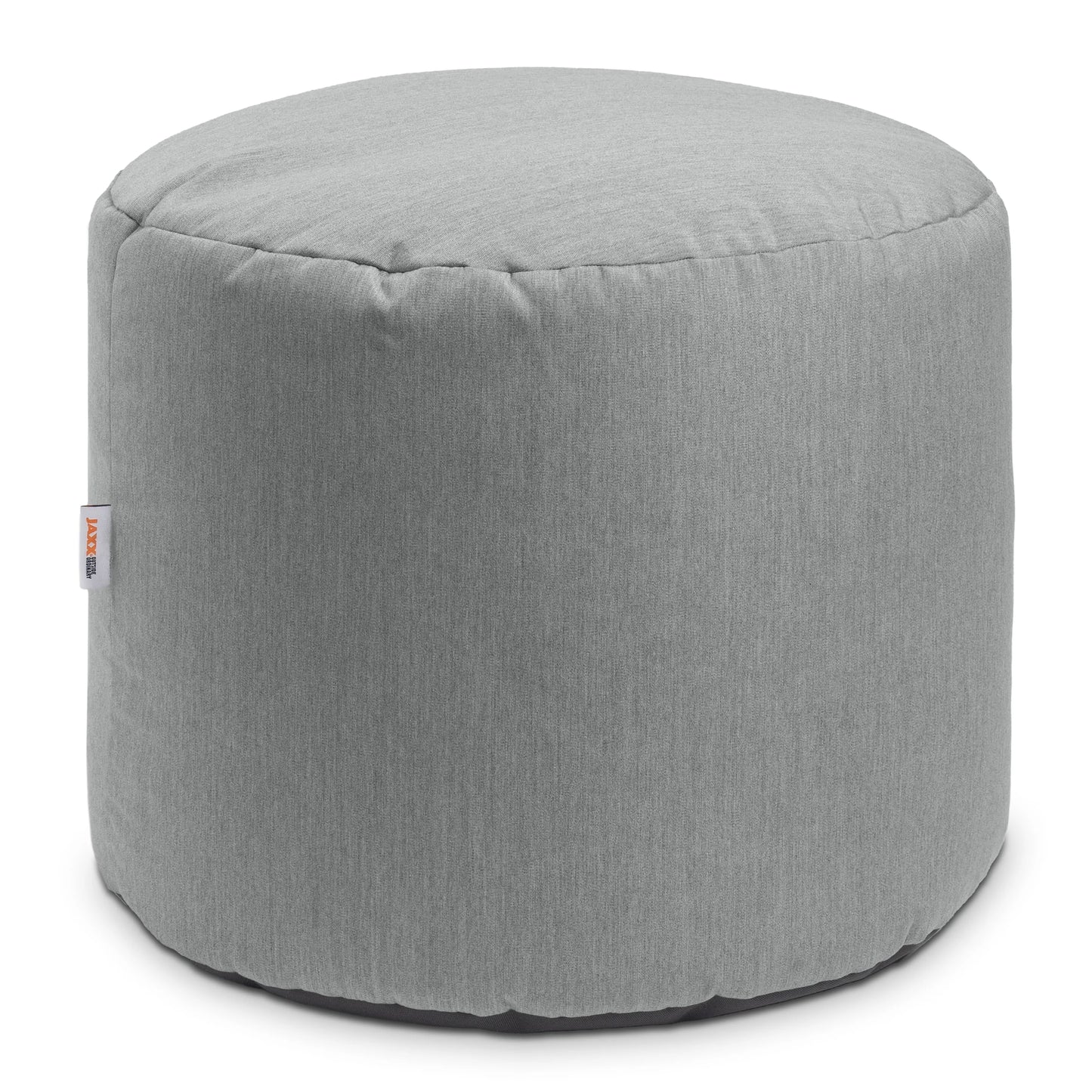 Jaxx Spring Indoor/Outdoor Bean Bag Pouf Ottoman, Sunbrella Granite