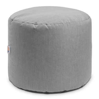 Jaxx Spring Indoor/Outdoor Bean Bag Pouf Ottoman, Sunbrella Granite