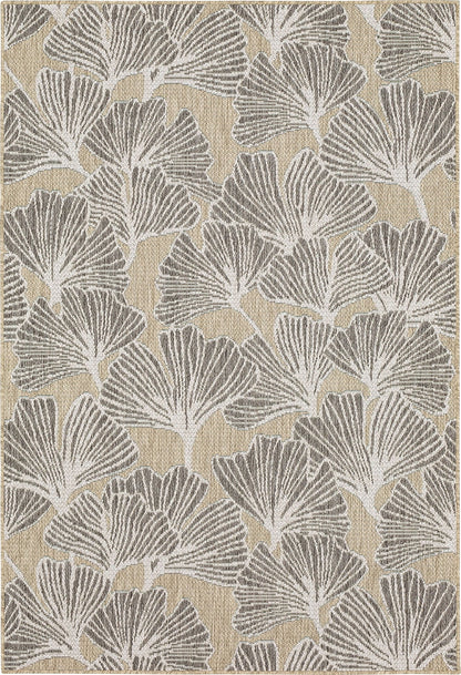 Mohawk Home Jade Butterfly Outdoor Area Rug, Beige, 5' 3" x 7' 6"