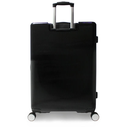 World Traveler Dejuno Monarch 30-Inch Polycarbonate Spinner Luggage - Black