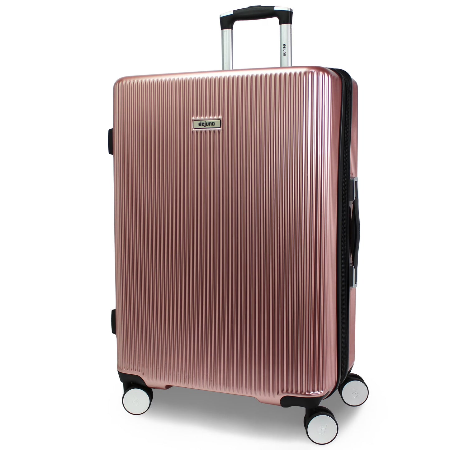 World Traveler Dejuno Monarch 26-Inch Polycarbonate Spinner Luggage - Rose Gold
