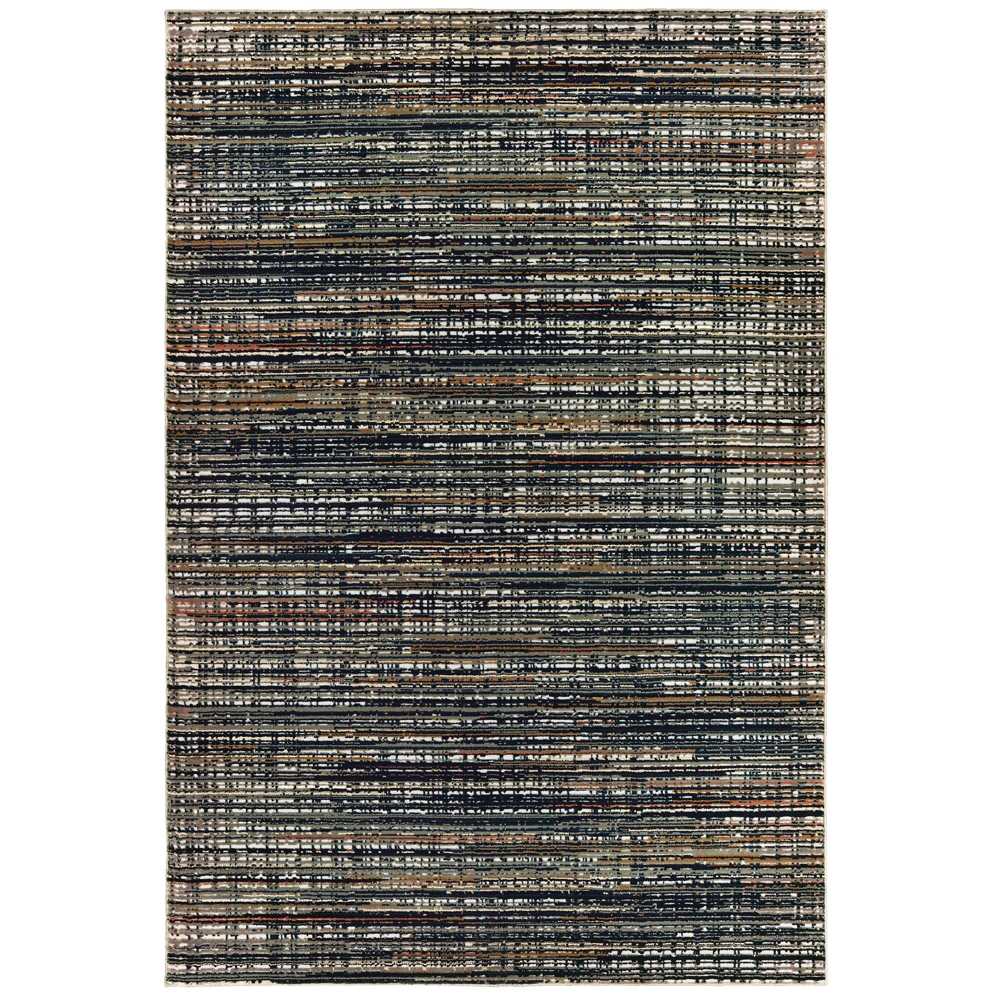 Avalon Home Brecken Hi-Low Textured Distressed Striped Area Rug or Runner, Multiple Sizes