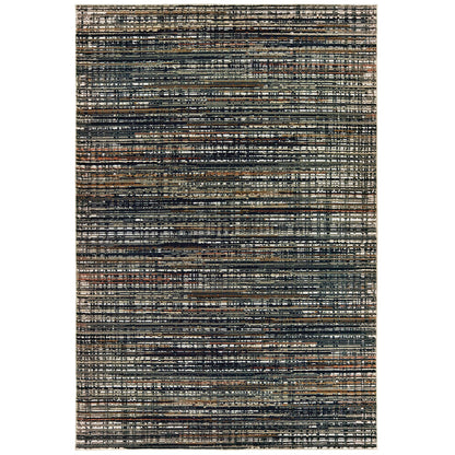 Avalon Home Brecken Hi-Low Textured Distressed Striped Area Rug or Runner, Multiple Sizes