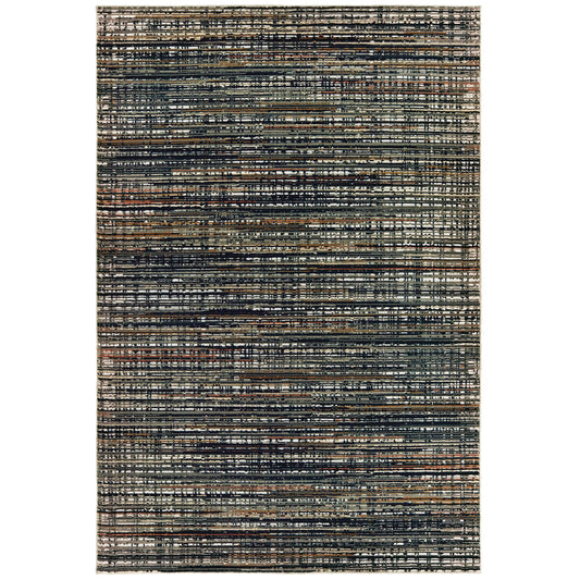 Avalon Home Brecken Hi-Low Textured Distressed Striped Area Rug or Runner, Multiple Sizes
