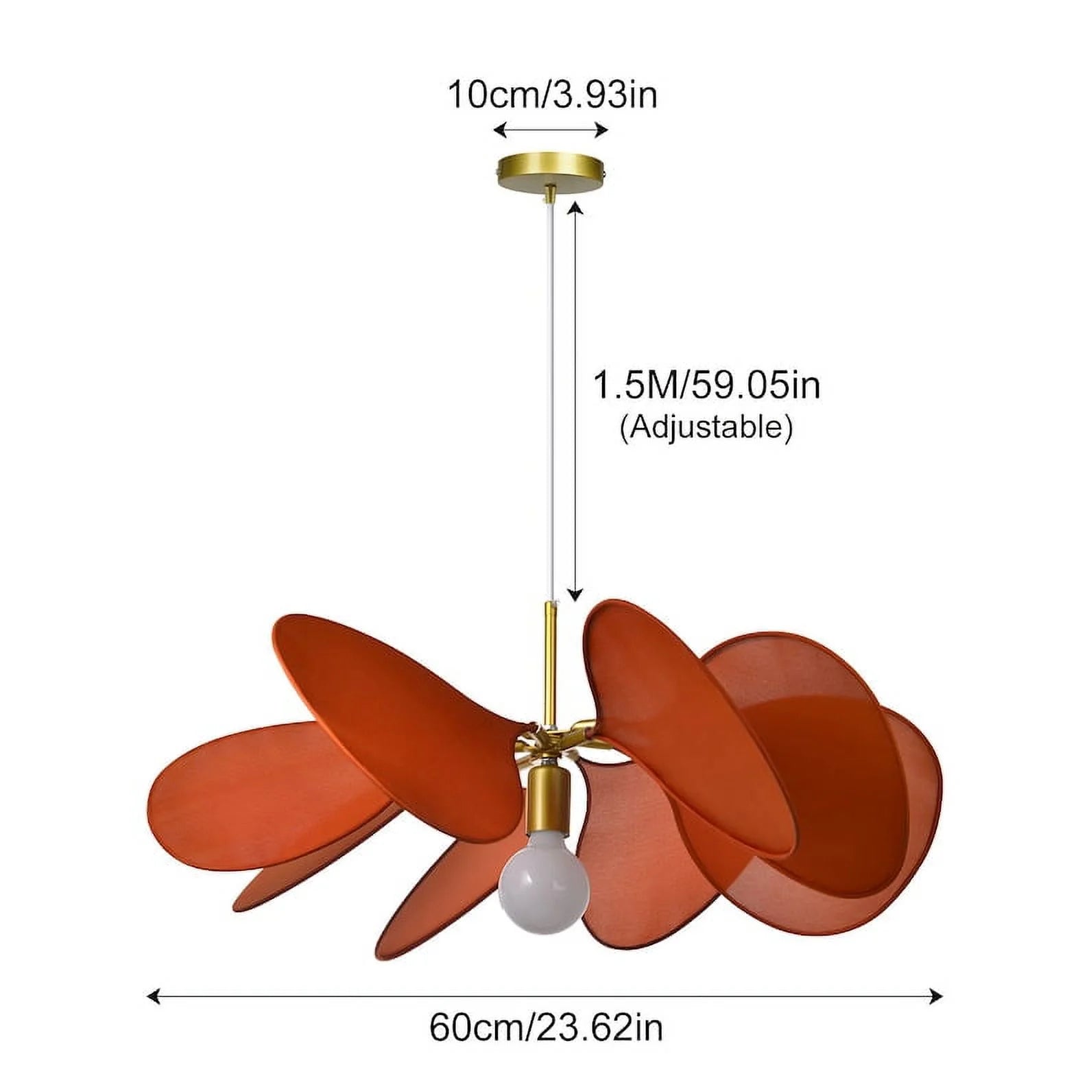 Arturesthome Dining Room Pendant Light, Nordic Modern Light Fixture, Modern Home Ceiling Light, Living Room Boho Flower Hanging Lamp, Bedroom Chandelier