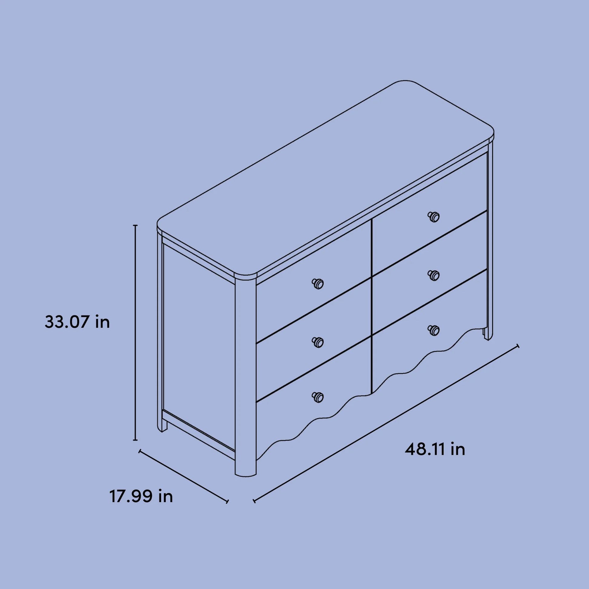 Storkcraft Casablanca 6 Drawer Nursery Dresser, Sage