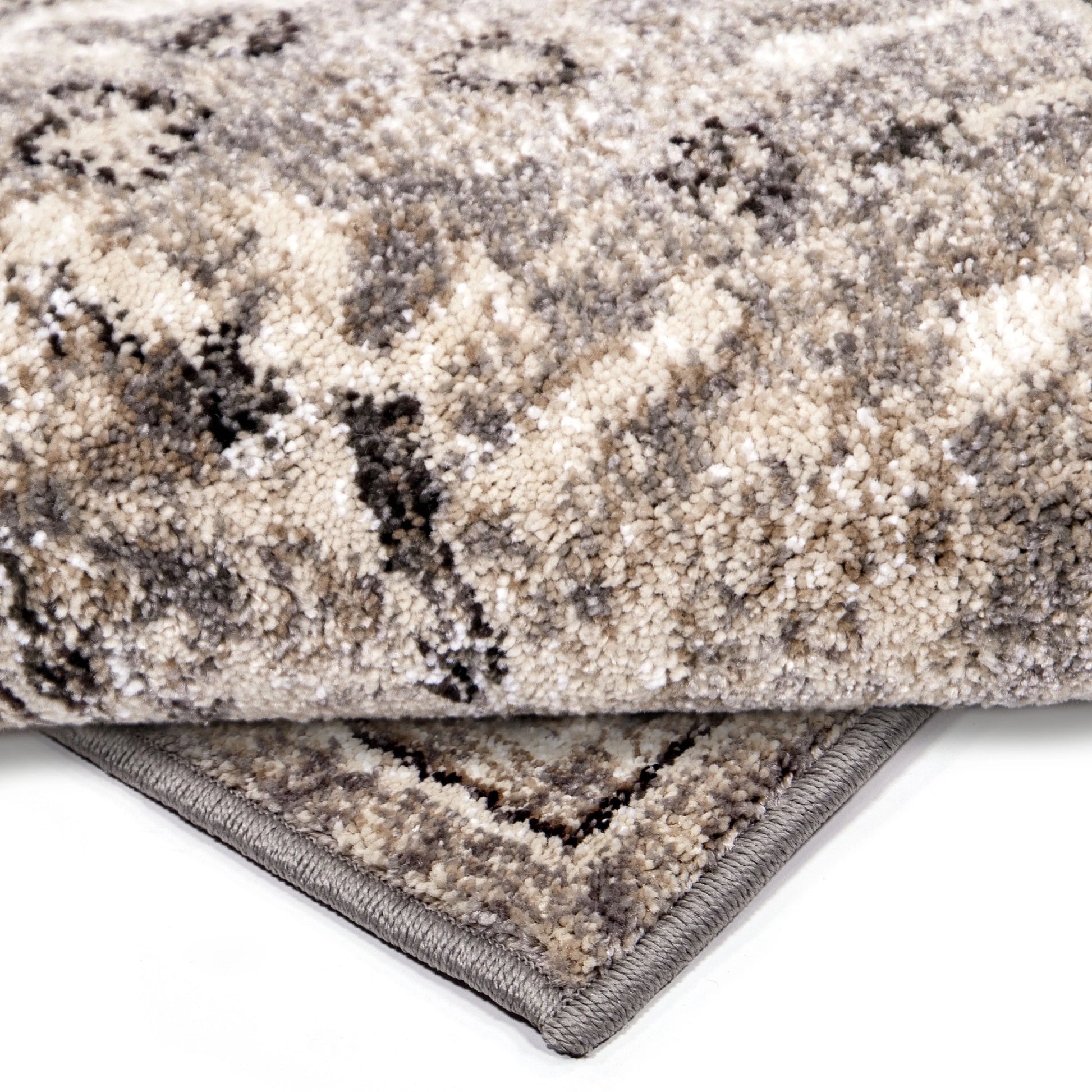 My Texas House Preston 9' X 12' Gray Floral Area Rug
